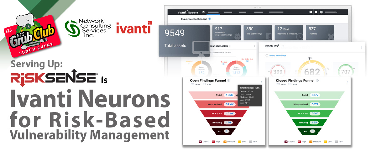 NCSi Grub Club Webinar: Ivanti Neurons for Risk-Based Vulnerability Management 1